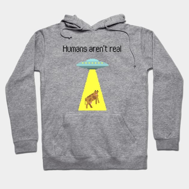 Humans arent real Hoodie by Artsy2Day